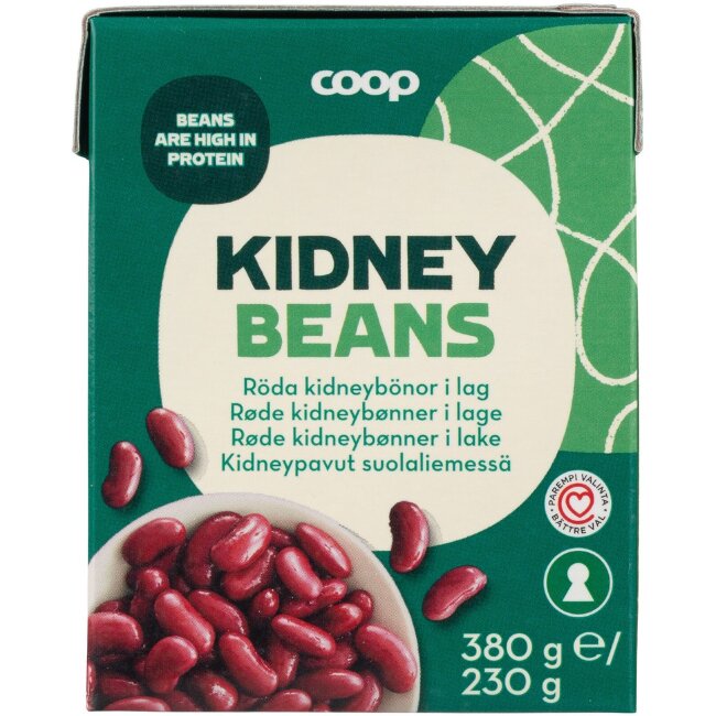 Фасоль kidney в рассоле Coop 380/230 гр