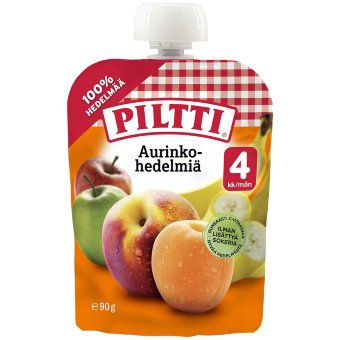 Piltti (яблоко,банан,персик,абрикос) с 4 мес 90 гр Piltti (яблоко,банан,персик,абрикос) с 4 мес 90 гр