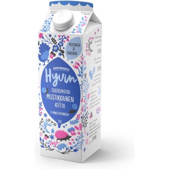 Кисель  с черникой и грушей Juustoportti Hyvin без сахара 1 кг