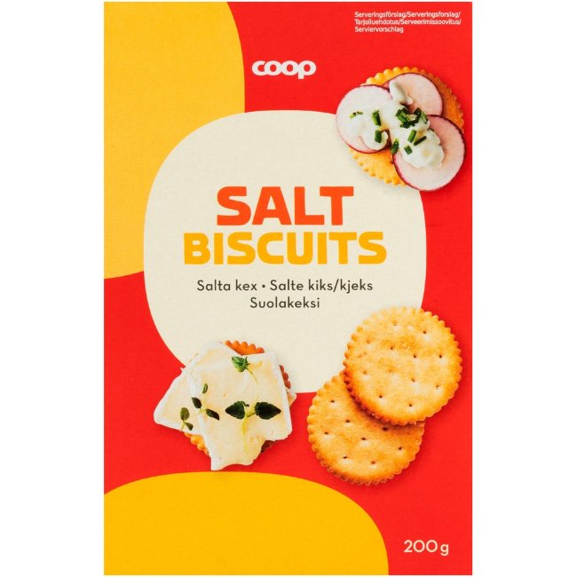 Соленое печенье Coop 200 гр