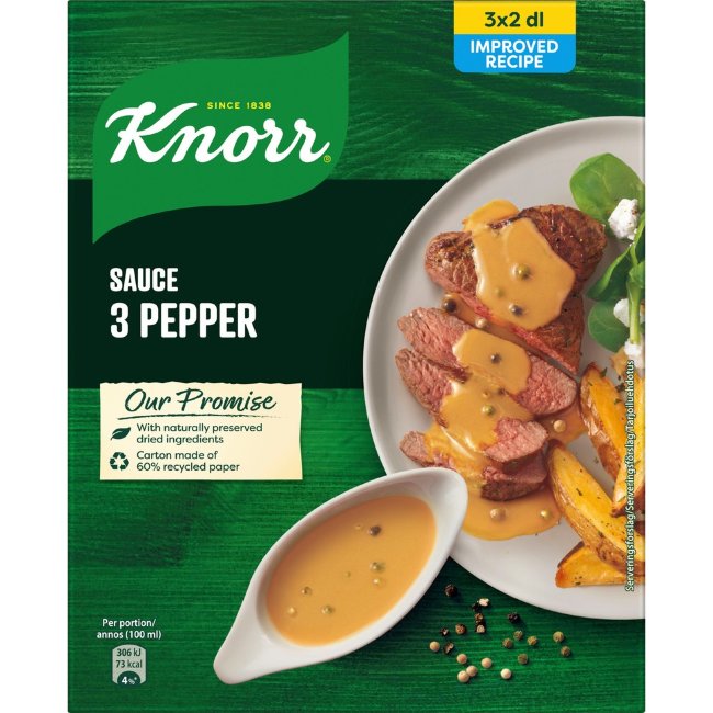 Соус Knorr 3 Pippurin (уп 3 шт) 96 гр