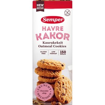 Овсяное печенье без глютена Semper Havrekakor 150 гр