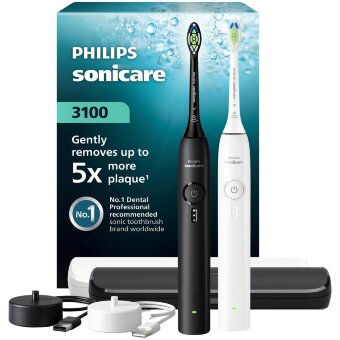 Электрическая зубная щетка Philips Sonicare 3100 HX4072/73 (уп 2 шт) Электрическая зубная щетка Philips Sonicare 3100 HX4072/73 (уп 2 шт)