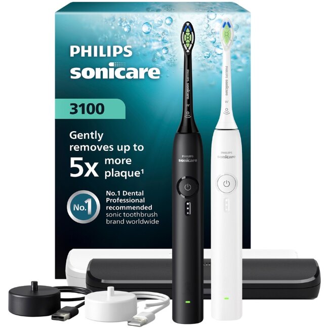 Электрическая зубная щетка Philips Sonicare 3100 HX4072/73 (уп 2 шт) Электрическая зубная щетка Philips Sonicare 3100 HX4072/73 (уп 2 шт)