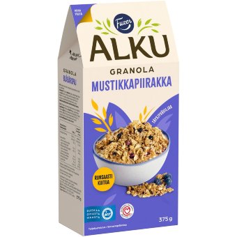 Гранола Fazer Alku с черничным пирогом 375 гр