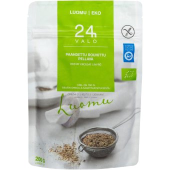 Обжаренные хлопья льна Valo24h органические 200 гр