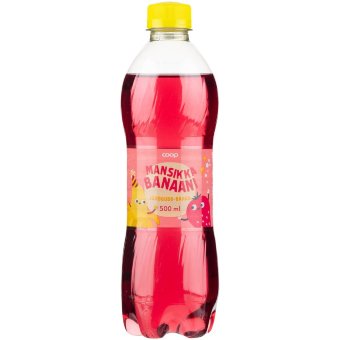 Освежающий напиток со вкусом клубники и банана Coop 0,5 л