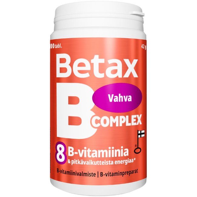 Витамины группы B длительного действия Betax B-Complex усиленные 100 шт Vitabalans