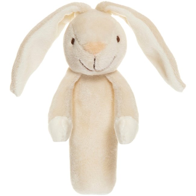 Мягкая погремушка Teddykompaniet Floppys - заяц бежевого цвета