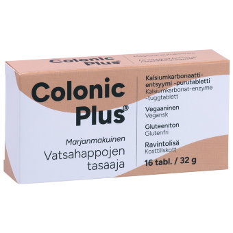 Colonic plus для баланса желудочной кислоты vatsahappojen tasaaja 16 таблеток Hankintatukku