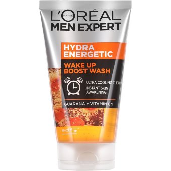 Очищающий гель для лица Loreal Men Hydra Energetic Boost (гуарана) 100 мл