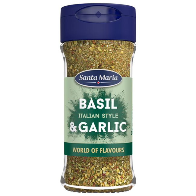 Смесь специй для пасты и овощей SantaMaria (базилик, чеснок) 41 гр
