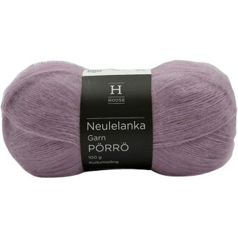 Пряжа House garn mohair-ull-akryl Pörrö 100 гр light lilac 6880