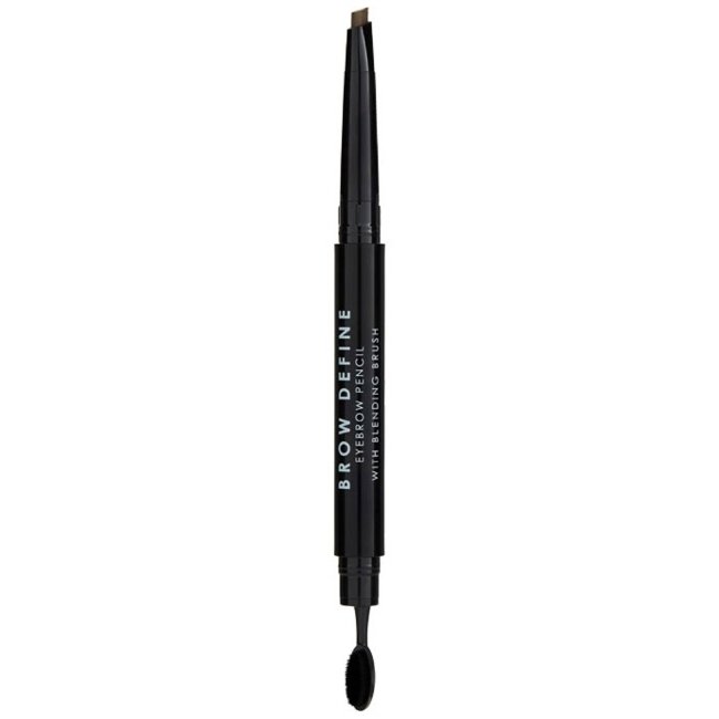 Карандаш для бровей MUA Make Up Academy Brow Define с кисточкой для растушевки mid brown