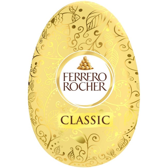"Золотое" шоколадное яйцо Ferrero Rocher 100 гр