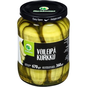 Огурцы Herkkumaa бутербродные 670 гр Огурцы Herkkumaa бутербродные 670 гр
