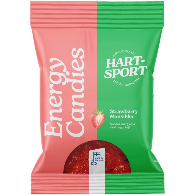 Энергетические конфеты Hart-Sport со вкусом клубники 80 гр