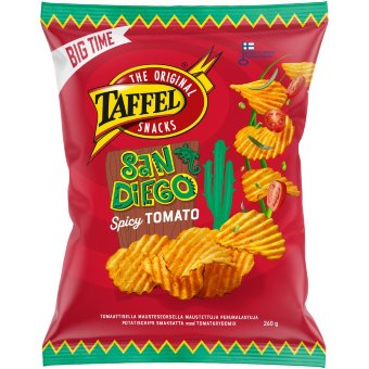 Пряные томатные чипсы Taffel San Diego 260 гр