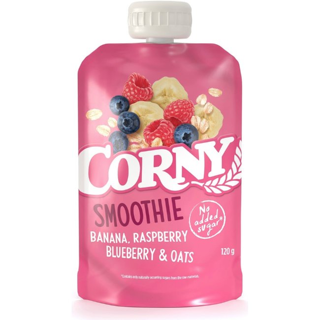 Смузи Corny с бананом, малиной, черникой и овсом 120 гр