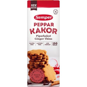 Песочное печенье без глютена Semper Pepparkakor 150 гр