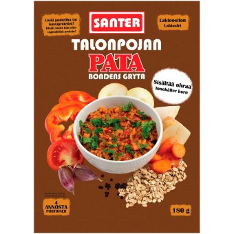 Тушёное мясо по-фермерски/смесь ячменя с овощами и специями Santer 180 гр