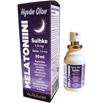 Малатонин для сна (спрей) Hyvän Olon Via Naturale 1,9 мг 30 мл