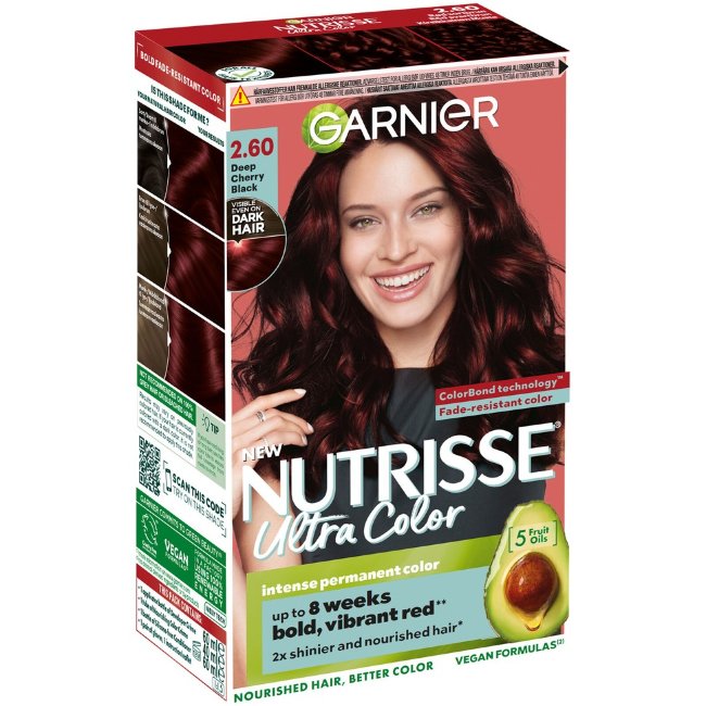 Краска для волос Garnier Nutrisse Ultra Color 2.60 вишневая черная 1 шт