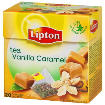 Чай черный в пирамидках (ваниль и карамель) Lipton Vanilla Caramel 20 шт/уп Чай черный в пирамидках (ваниль и карамель) Lipton Vanilla Caramel 20 шт/уп