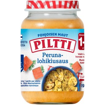 Piltti (картофельное пюре с лососем) с 1-3 лет  190 гр