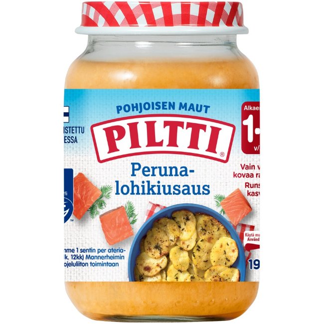 Piltti (картофельное пюре с лососем) с 1-3 лет  190 гр