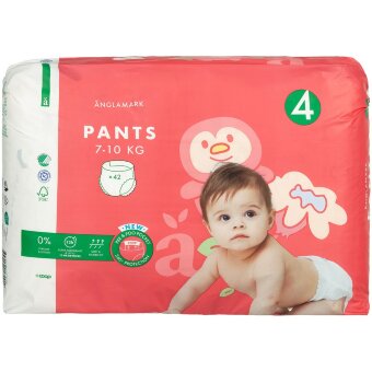 Подгузники Änglamark размер 4, 7-10 кг, 42 шт