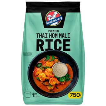 Рис жасмин Thai Hom Mali Kitchen Joy 750 гр