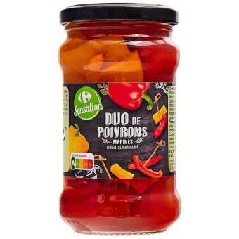 Маринованный перец Carrefour 280/185 гр