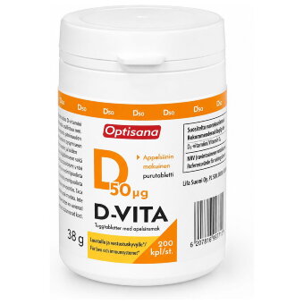 Витамин D3 D-Vita OPTISANA 50мг 200 таб Витамин D3 D-Vita OPTISANA 50мг 200 таб