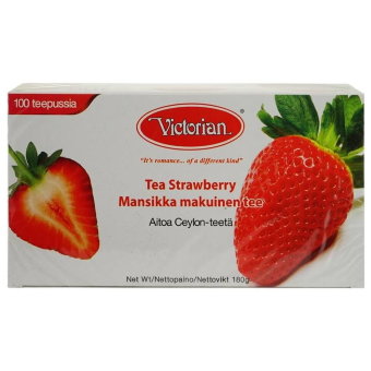 Чай Victorian (чёрный с клубникой) 100 шт