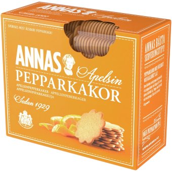 Печенье имбирное с апельсином Annas 300 гр Печенье имбирное с апельсином Annas 300 гр