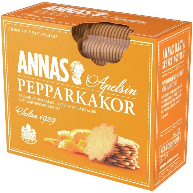 Печенье имбирное с апельсином Annas 300 гр