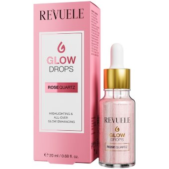 Сияющая жидкость Revuele Glow Drops Rose Quartz 20 мл