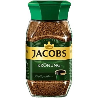 Jacobs Krönung 95г, сублимированный растворимый кофе в стеклянной банке Jacobs Krönung 95г, сублимированный растворимый кофе в стеклянной банке