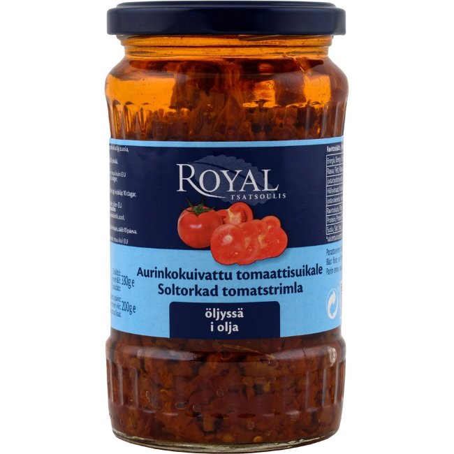 Томаты вяленые полосками в масле Royal 330/200 гр