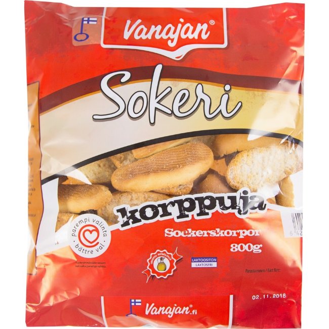 Сахарные сухари Vanajan 800 гр