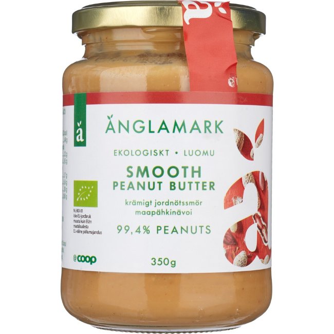 Арахисовая паста Änglamark smooth органическая 350 гр