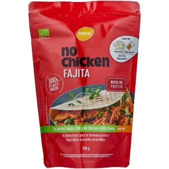 Кусочки растительного протеина DAVA No Chicken Fajita 130 гр