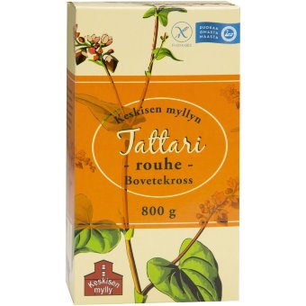 Цельнозерновая домашняя гречневая крупа Keskisen Myllyn 800 гр