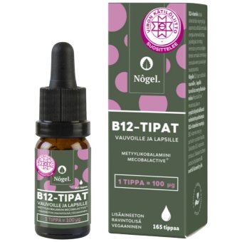 Капли витамина B12 для младенцев и детей метилкобаламин 100 мкг Nogel 10 мл