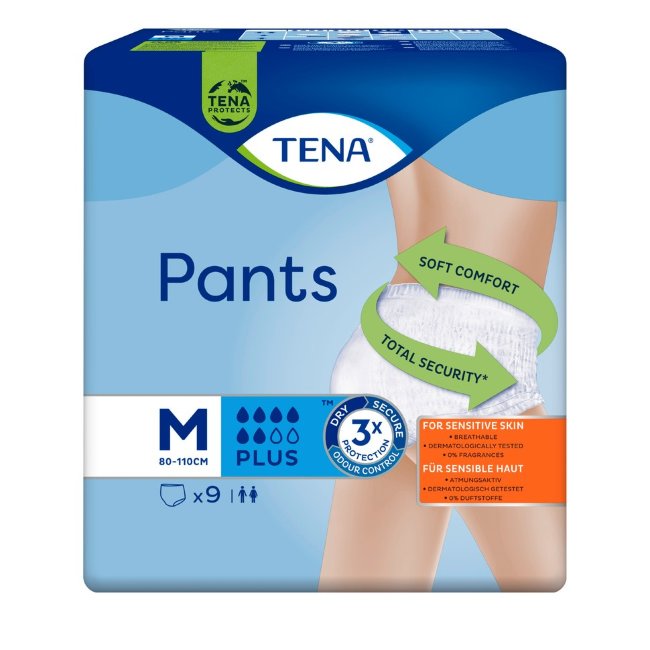 Трусы урологические Tena Pants Plus Medium 6/8, 9 шт