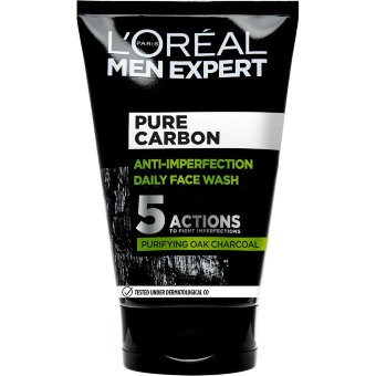 Гель для лица с углем Loreal Men Pure Fight5 Charcoal 100 мл