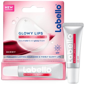 Бальзам для губ Labello Glowy Lips Berry 10 мл с SPF 30