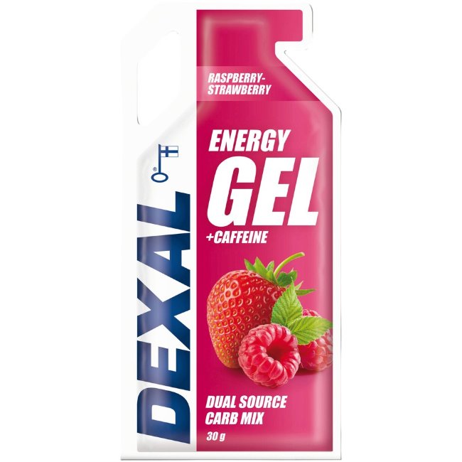 Энергетический гель с малиной и клубникой Dexal 30 г