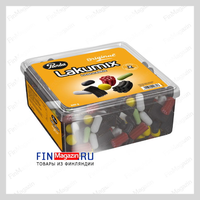 Лакричные конфеты Panda LakuMix original 800 гр